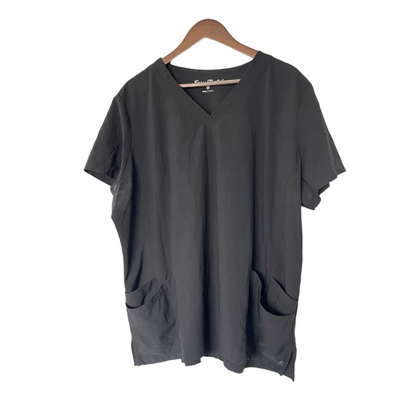 easy stretch Tops - Easy stretch Black V-Neck women’s scrub top Shirt size 2XL